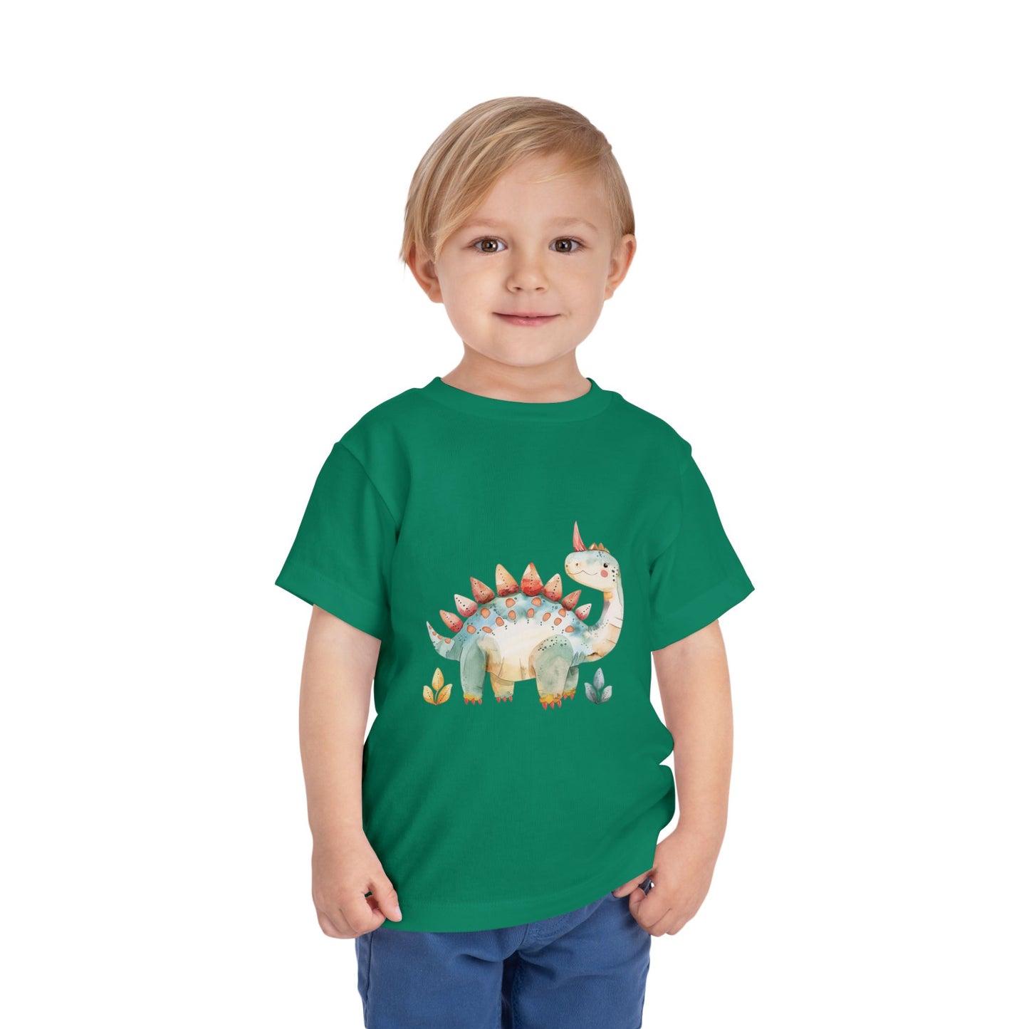 Dinosaur Watercolor Toddler Tee, Cute Dino Shirt, Children's Summer T-Shirt, Baby Birthday Gift, Kid's Fashion