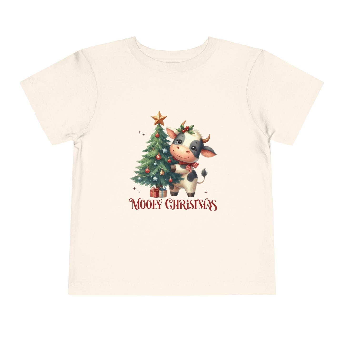 Cow Toddler Christmas Tee — 'Mooey Christmas'