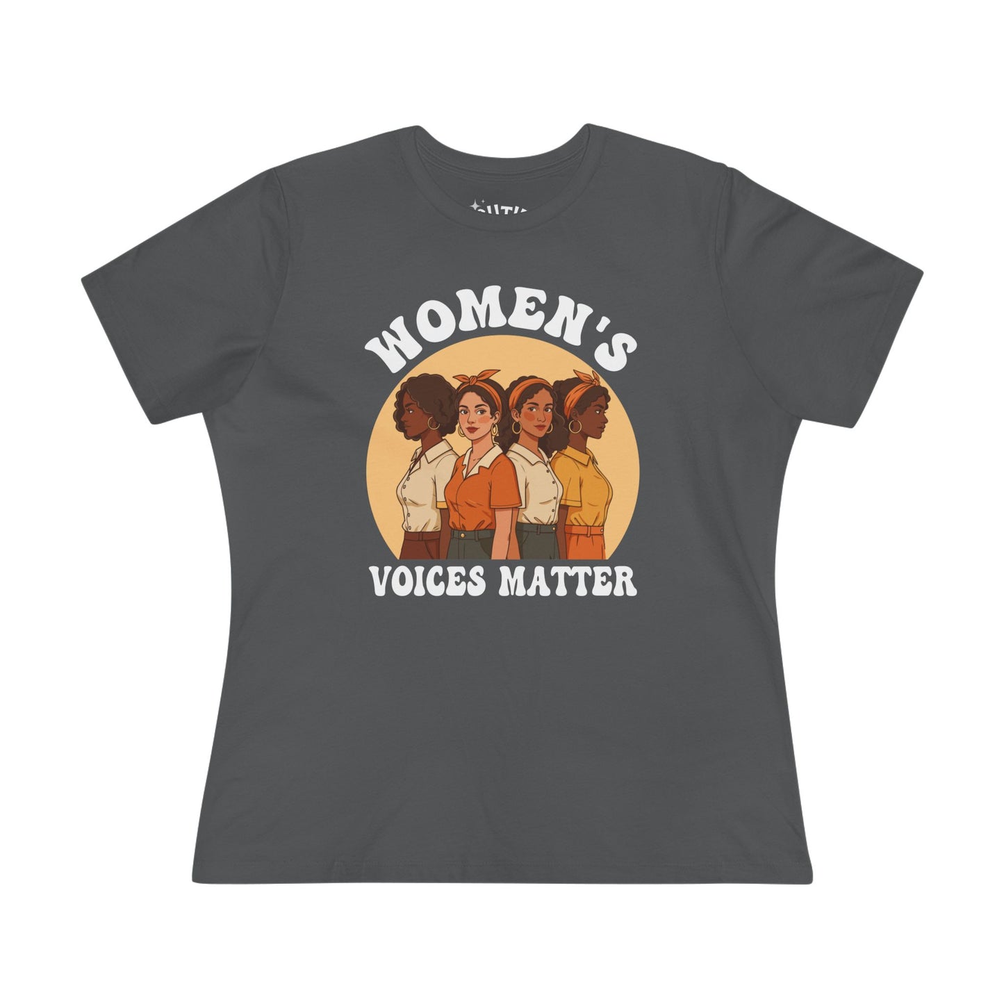 Women's Voices Matter Cotton Tee - Empowering Women, Feminist Shirt, Gift for Her, Casual Wear, Conscious Clothing, Social Justice Tee