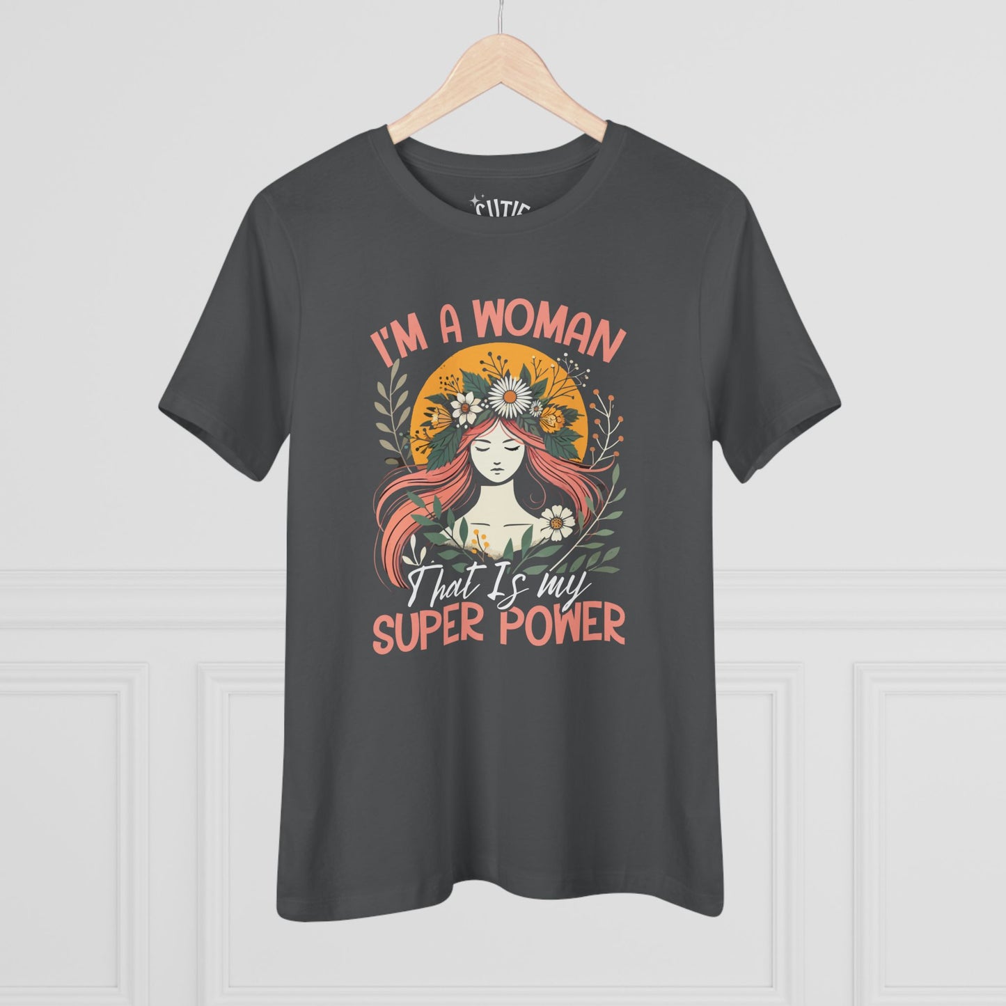 Empowered Women's Cotton Tee - Celebrate Strength, Feminine Power Shirt, Inspiring Gift, Women's Day, Casual Wear, Motivational Tee