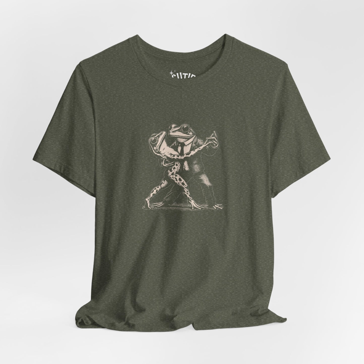 Frog Tango Graphic Tee, Casual Wear, Unisex Clothing, Unique Gift, Everyday Essentials, Perfect for Parties