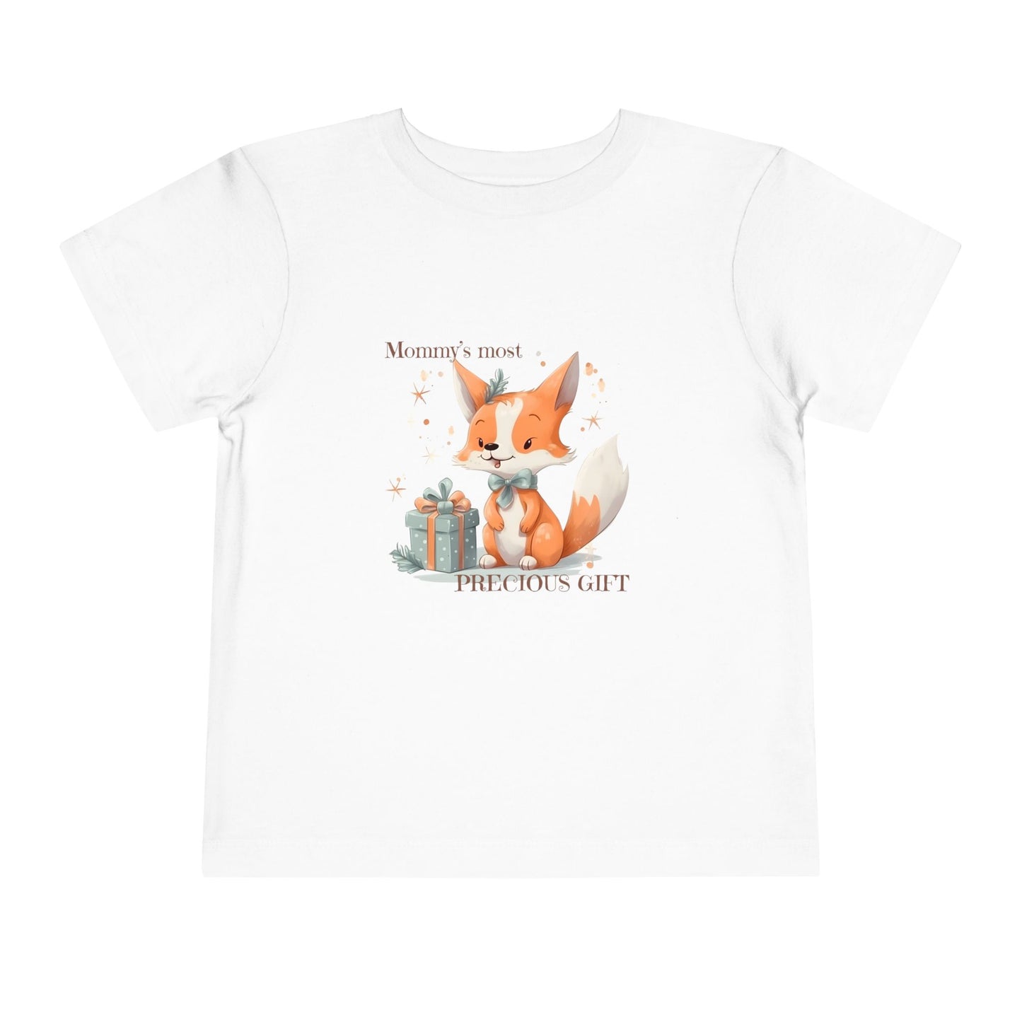 Mommy's Most Precious Gift Baby Fox Toddler T-shirt, Holiday shirt, Christmas, Hannukkah