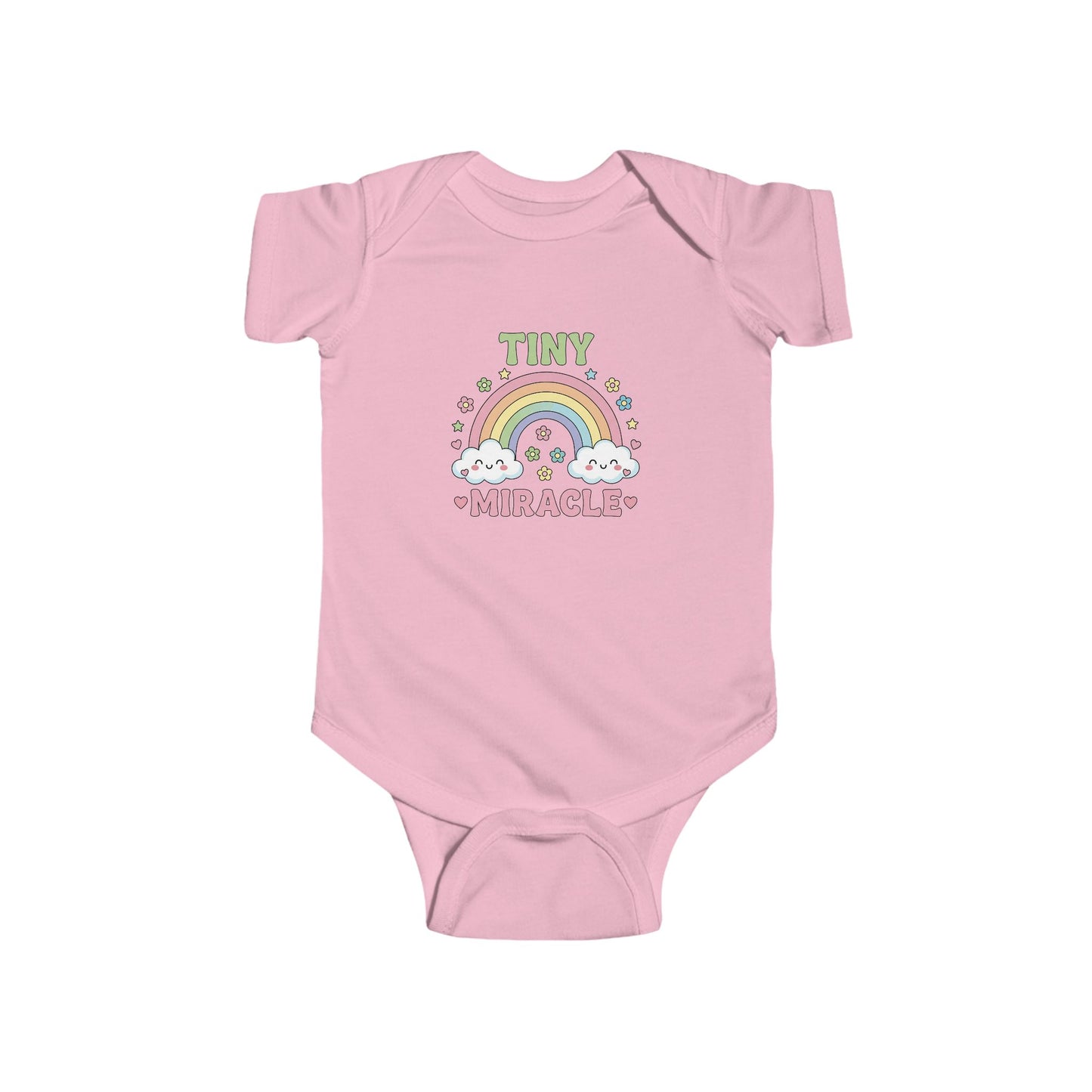 Rainbow Tiny Miracle Baby Onesie