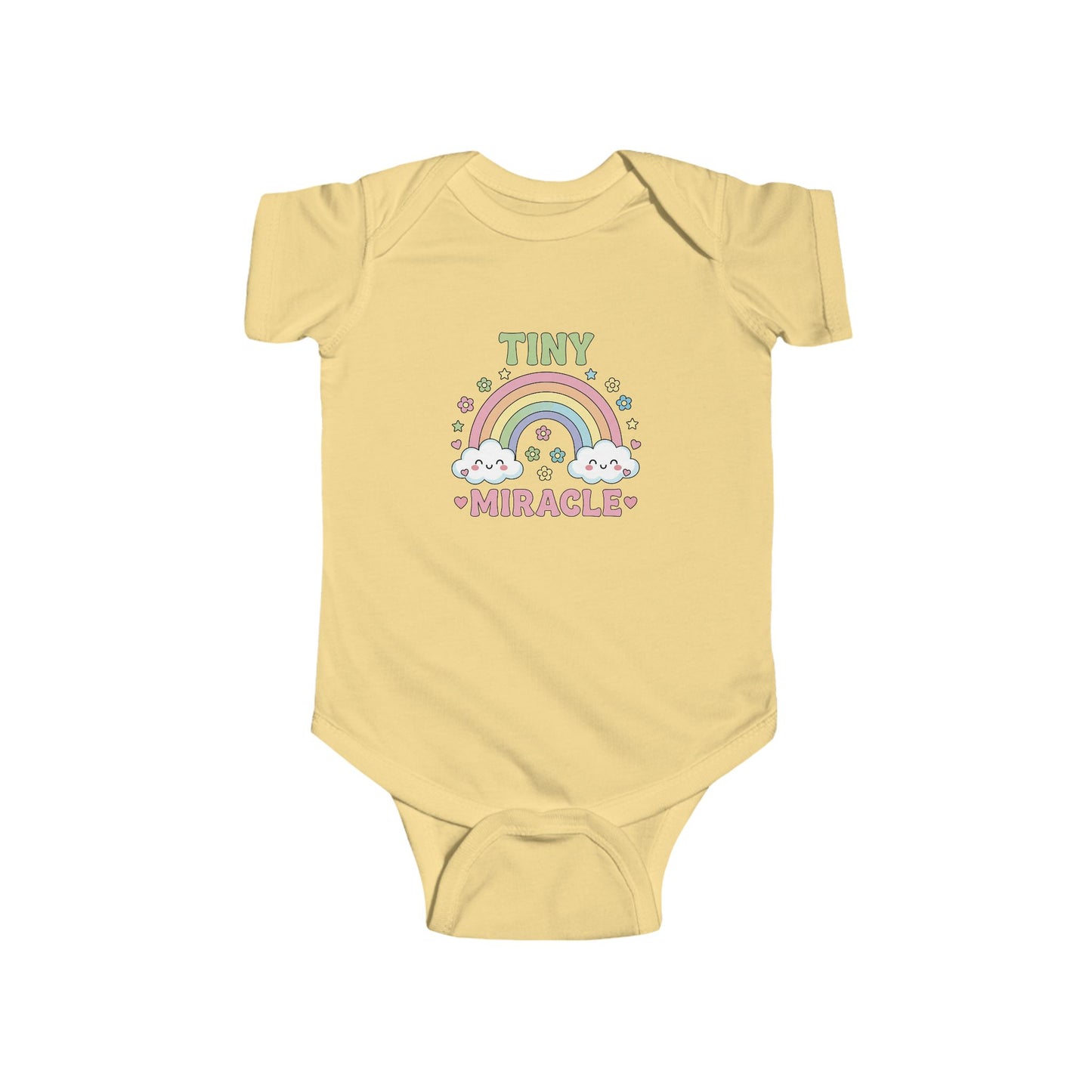 Rainbow Tiny Miracle Baby Onesie
