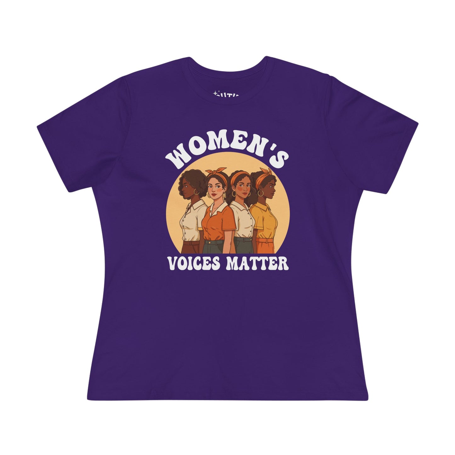 Women's Voices Matter Cotton Tee - Empowering Women, Feminist Shirt, Gift for Her, Casual Wear, Conscious Clothing, Social Justice Tee
