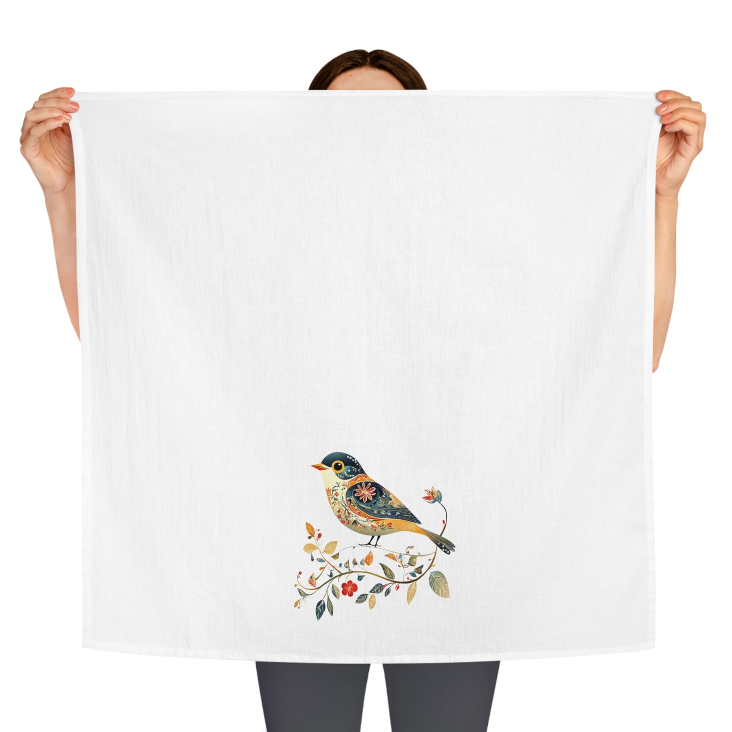 Bird Folk Art Design Tea Towel for Kitchen Decor, Rustic Home Gift, Eco-Friendly Kitchenware, Gift for Bird Lovers, Unique [...]