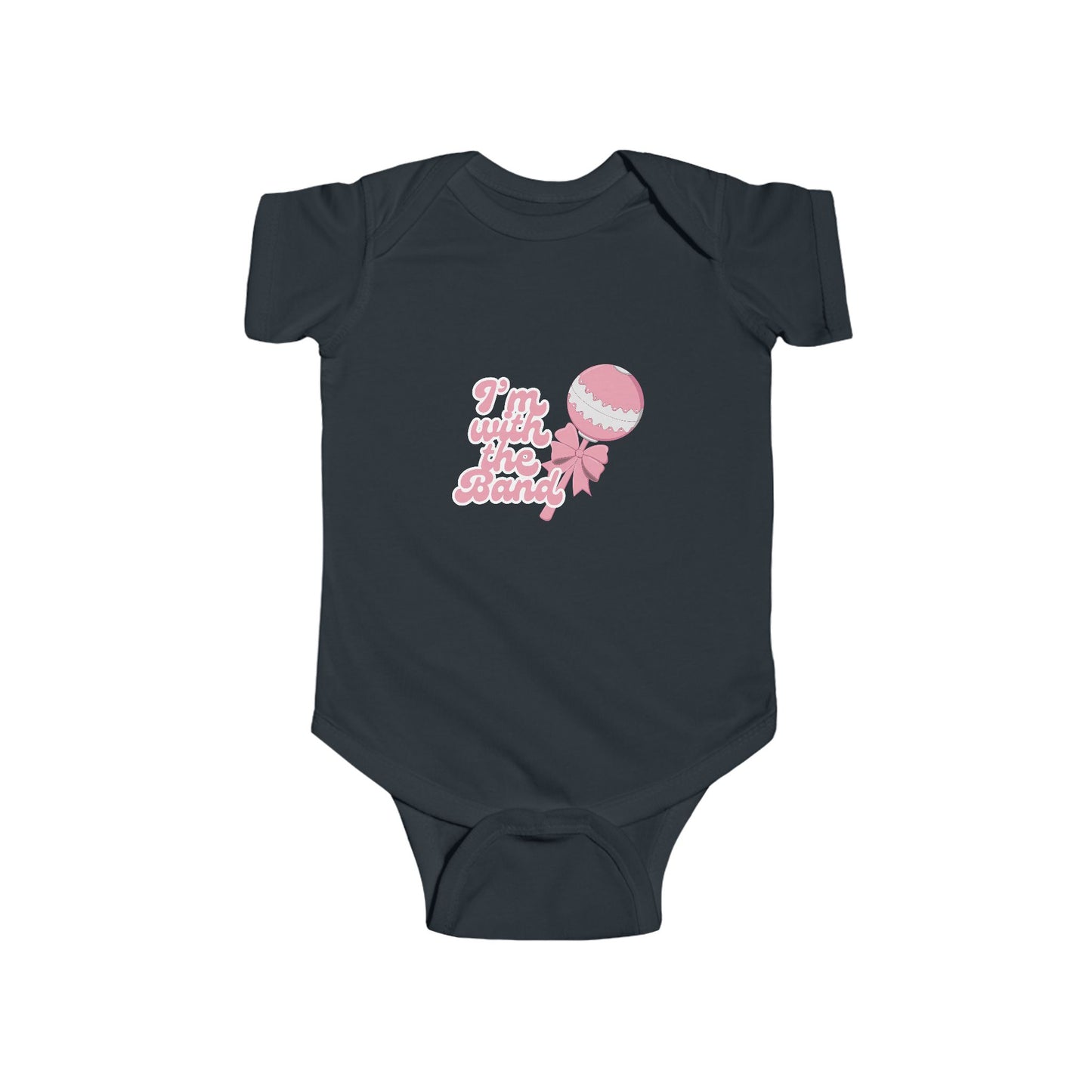 I'm with the Band Baby Rattle Onesie, Baby Fashion, Baby shower Gift for Future musicians and concert goers
