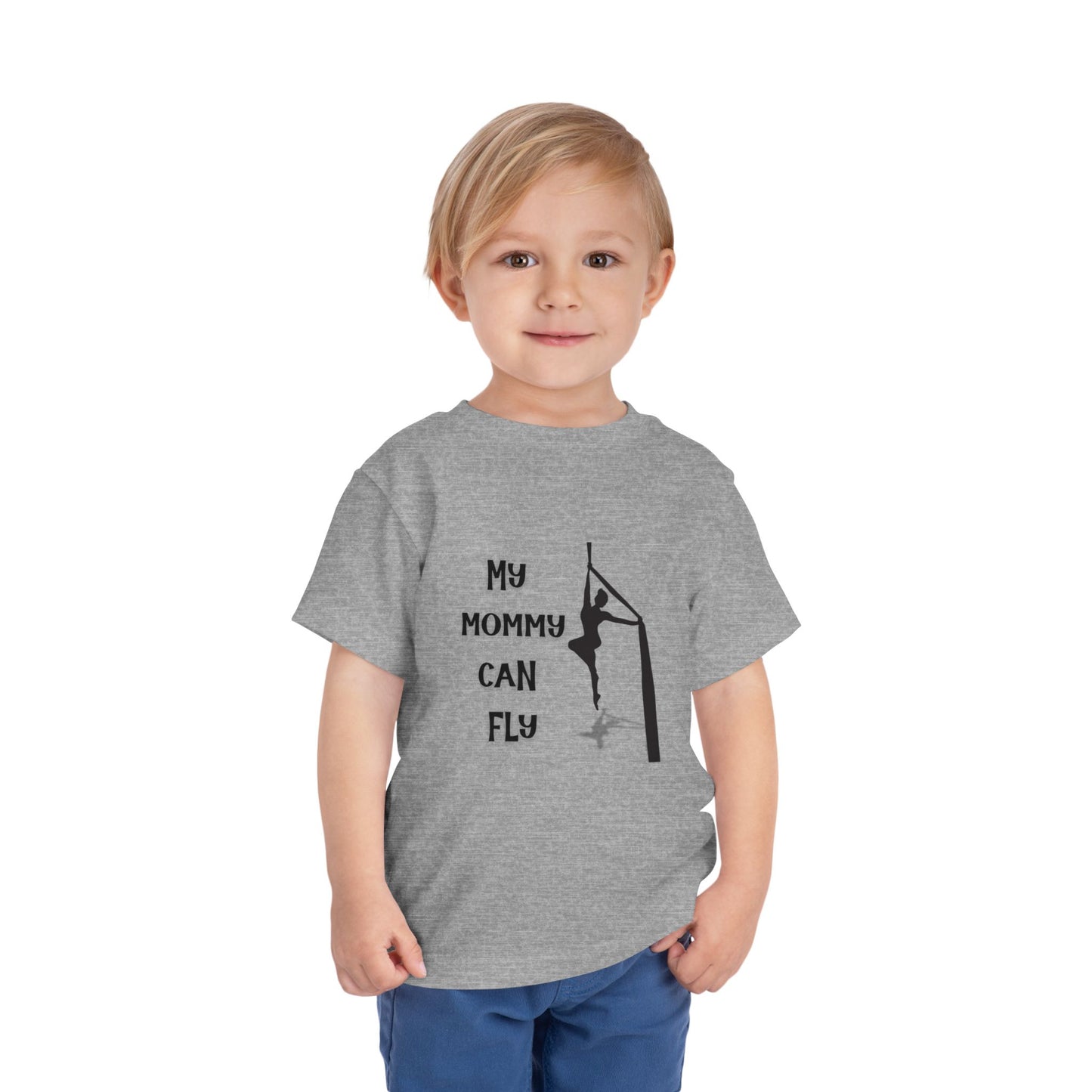 My Mommy Can Fly Aerialist Toddler T-shirt, Aerial Silks