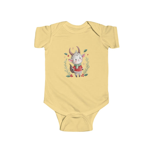 Krampus Infant Bodysuit, Cute Christmas Outfit, Baby Holiday Apparel, Newborn Gift, Winter Onesie