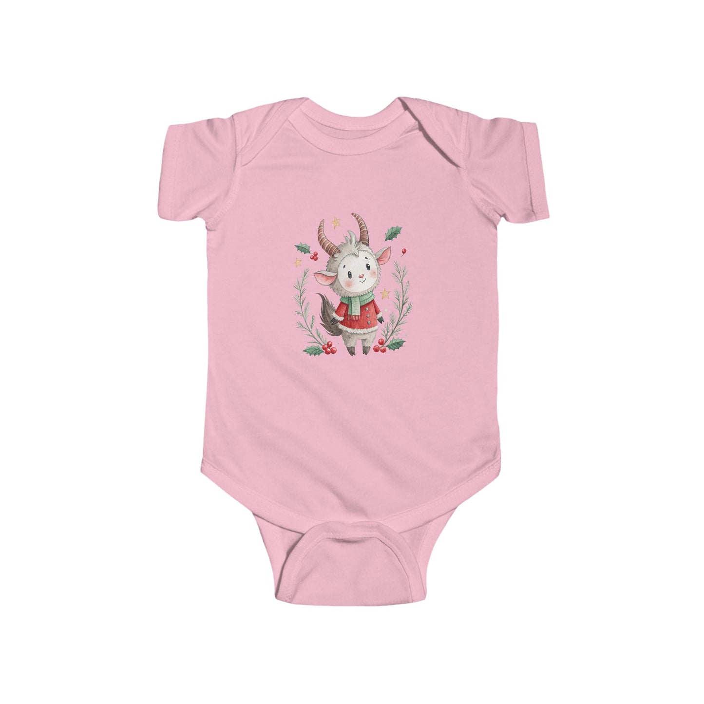Krampus Infant Bodysuit, Cute Christmas Outfit, Baby Holiday Apparel, Newborn Gift, Winter Onesie