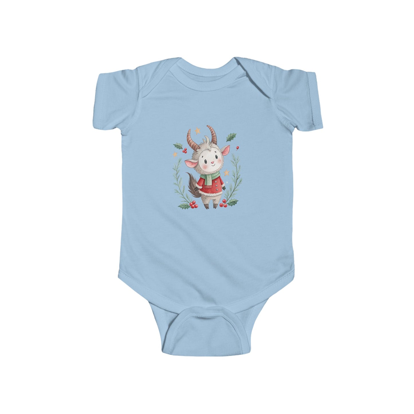 Krampus Infant Bodysuit, Cute Christmas Outfit, Baby Holiday Apparel, Newborn Gift, Winter Onesie