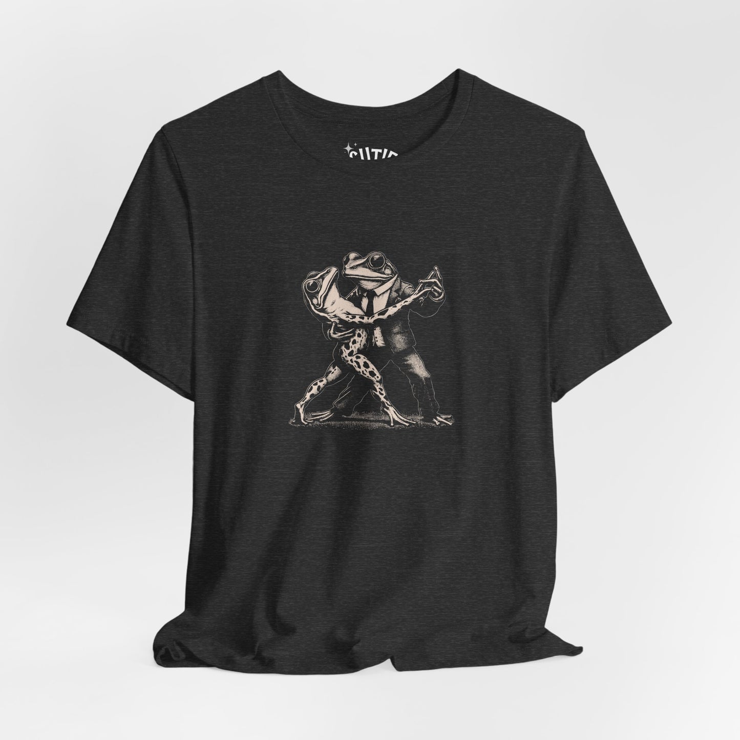 Frog Tango Graphic Tee, Casual Wear, Unisex Clothing, Unique Gift, Everyday Essentials, Perfect for Parties