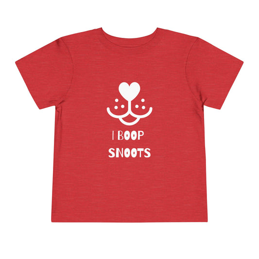 I Boop Snoots Dog Lover Toddler T-Shirt, Cute Funny Puppy Love Tee