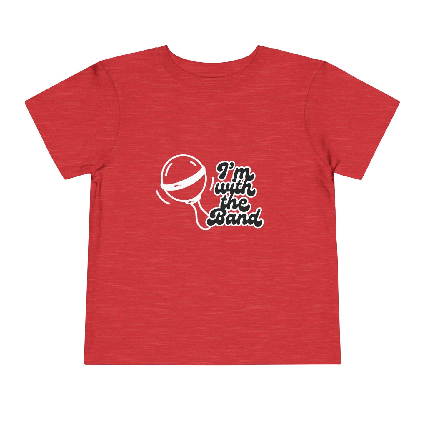 I'm with the Band Baby Rattle Toddler Tee, Music Lover Gift