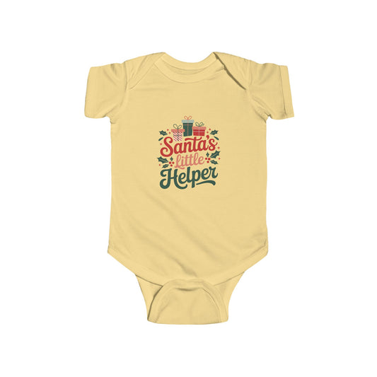Santa's Little Helper Baby Onesie - First Christmas
