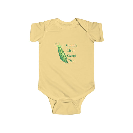 Mama's Little Sweet Pea Baby Bodysuit, Cute Infant Outfit, Baby Shower Gift, Newborn Clothing, Toddler Apparel, Adorable Babywear