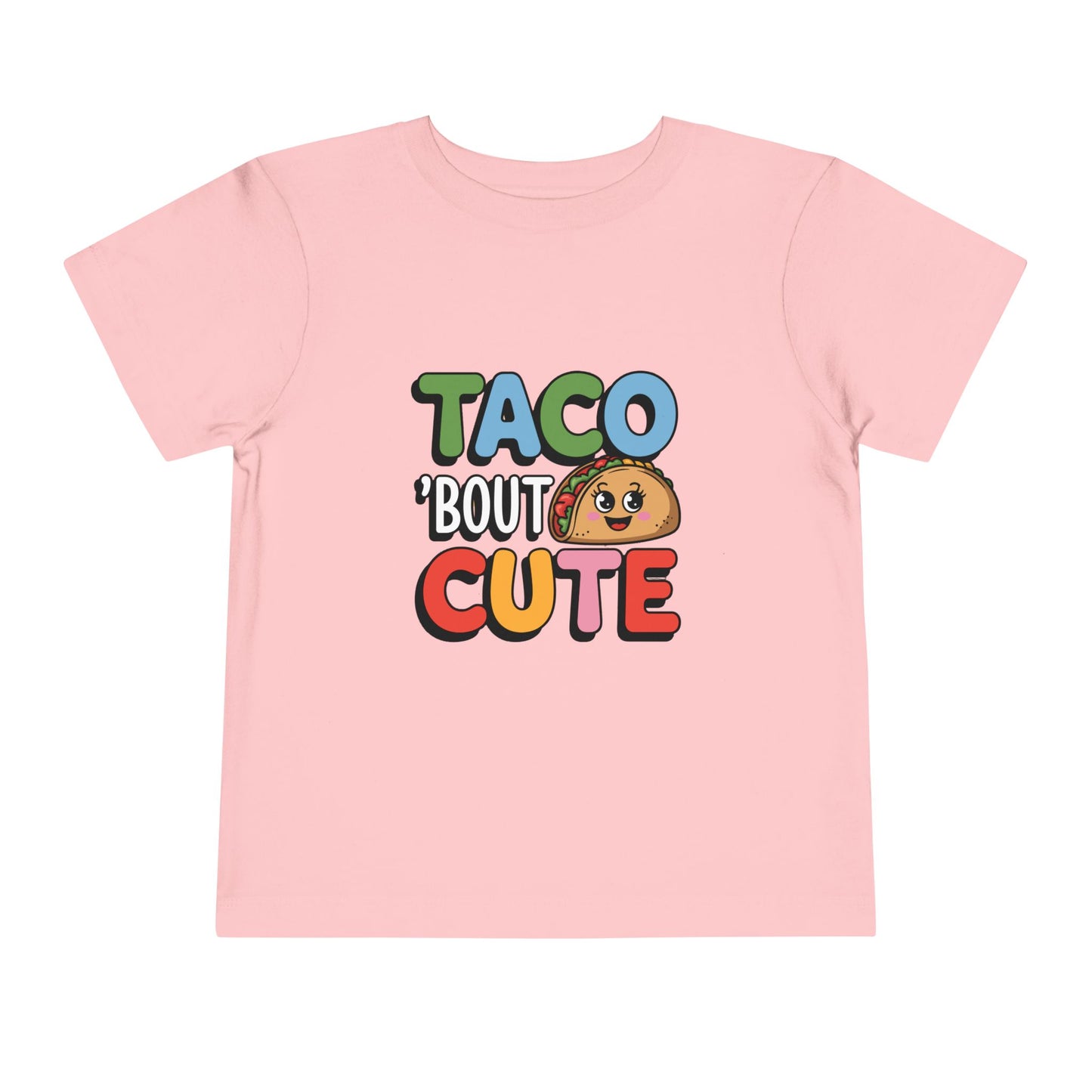 Taco 'Bout Cute Toddler Tee - Kawaii Taco Graphic