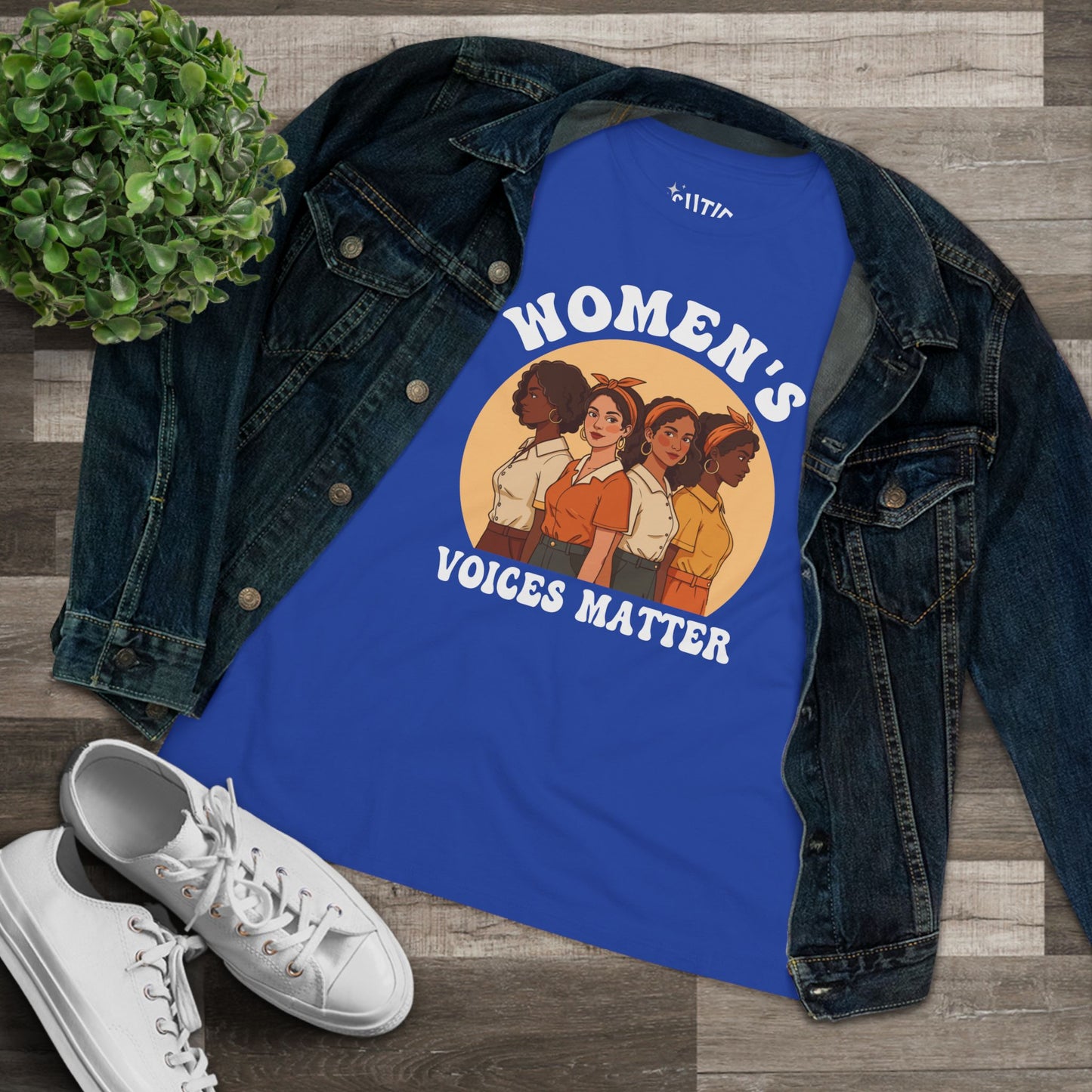 Women's Voices Matter Cotton Tee - Empowering Women, Feminist Shirt, Gift for Her, Casual Wear, Conscious Clothing, Social Justice Tee