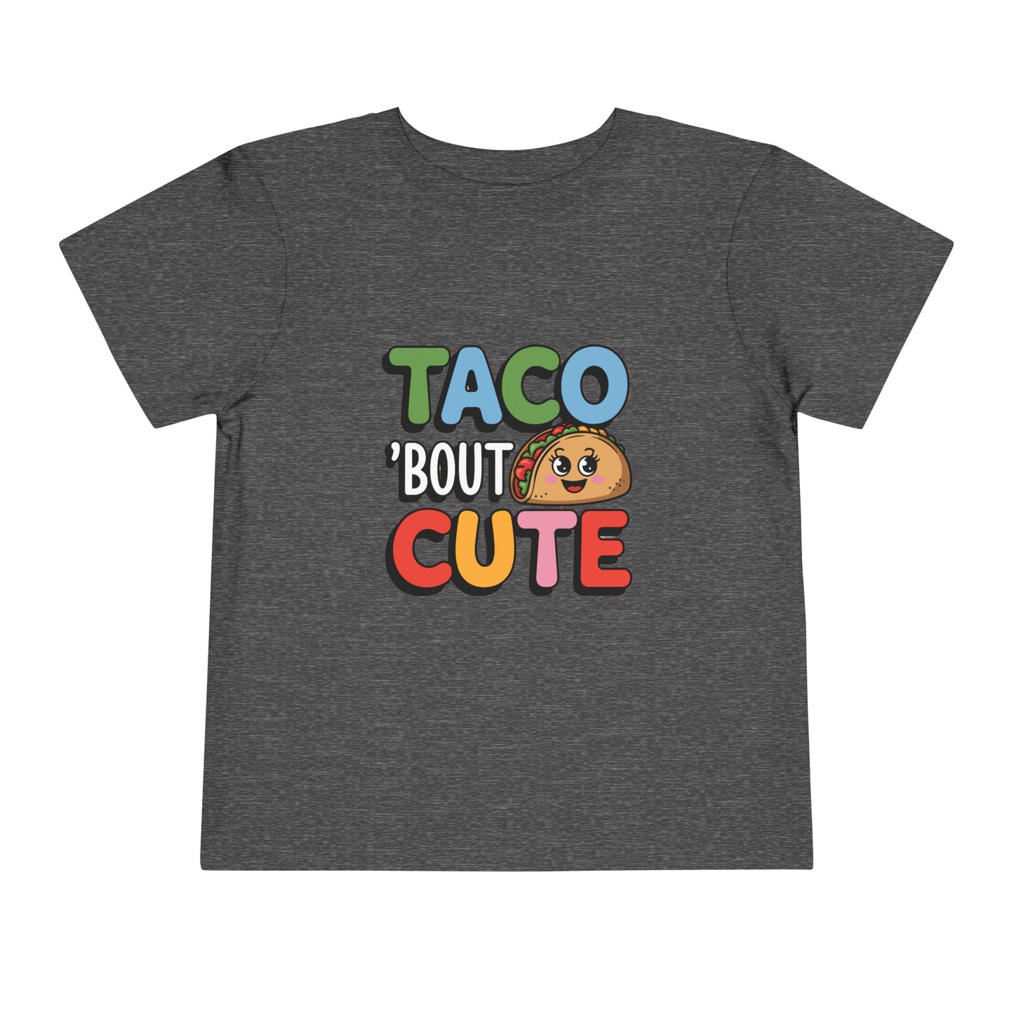 Taco 'Bout Cute Toddler Tee - Kawaii Taco Graphic