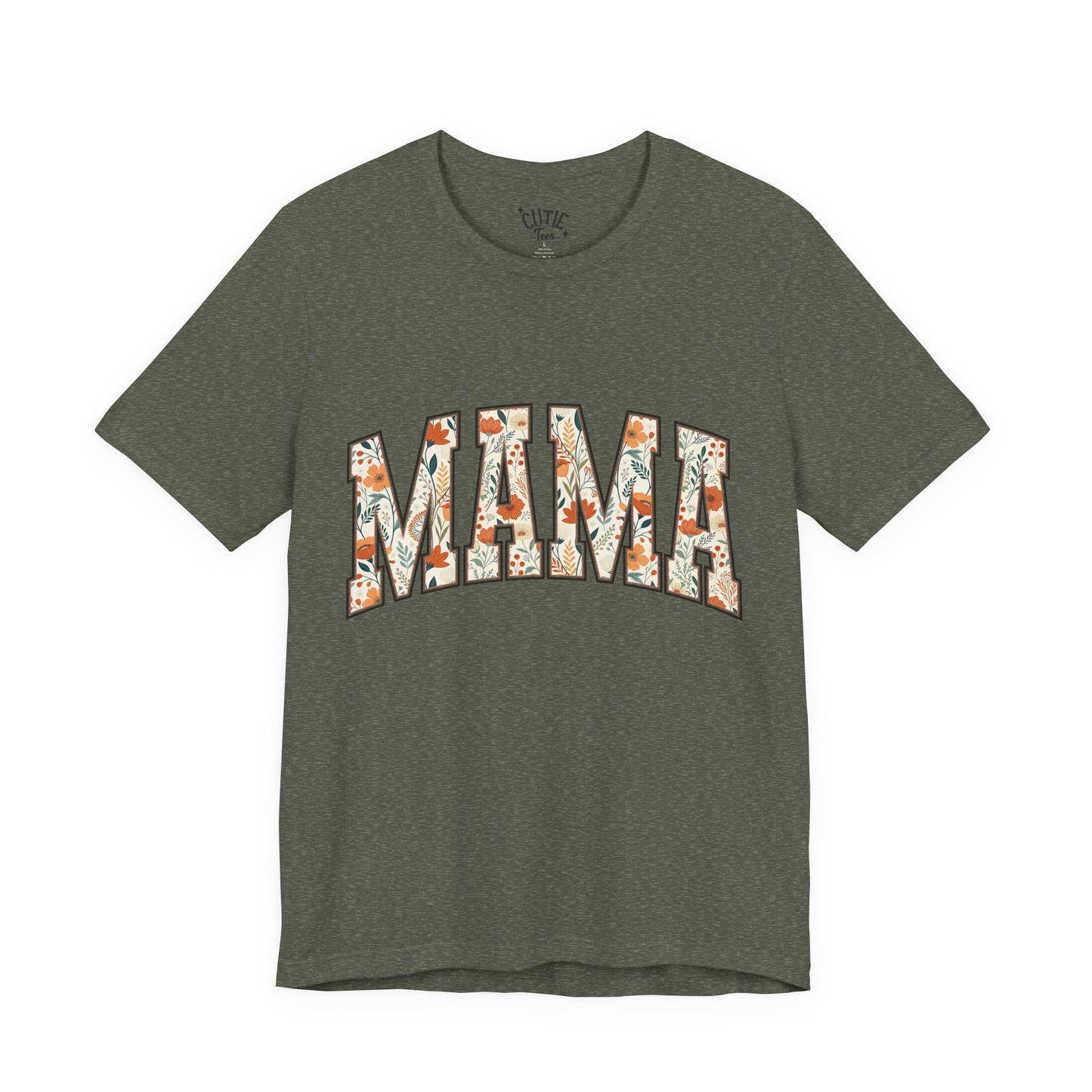 Mama Floral Arch T-Shirt — Floral 'MAMA' Graphic Tee for Moms
