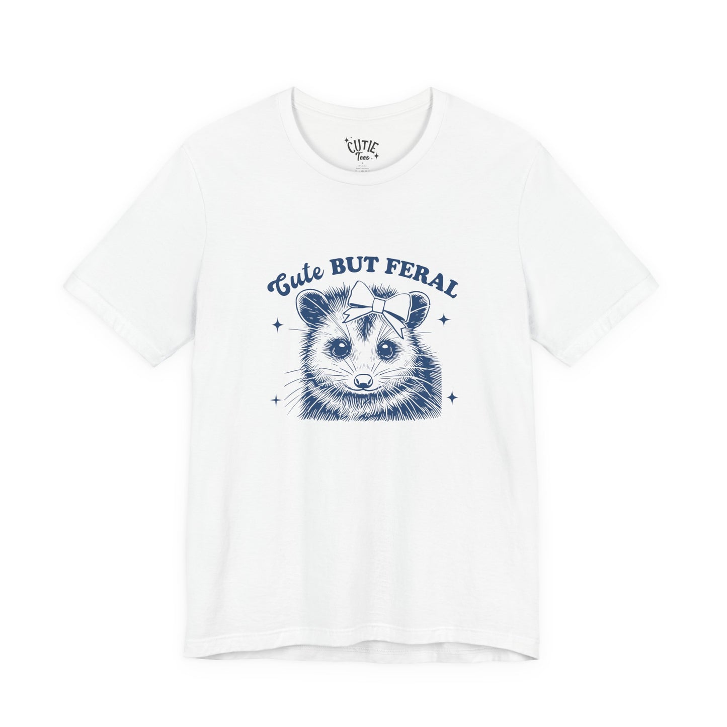 Cute But Feral Tee - Retro Possum