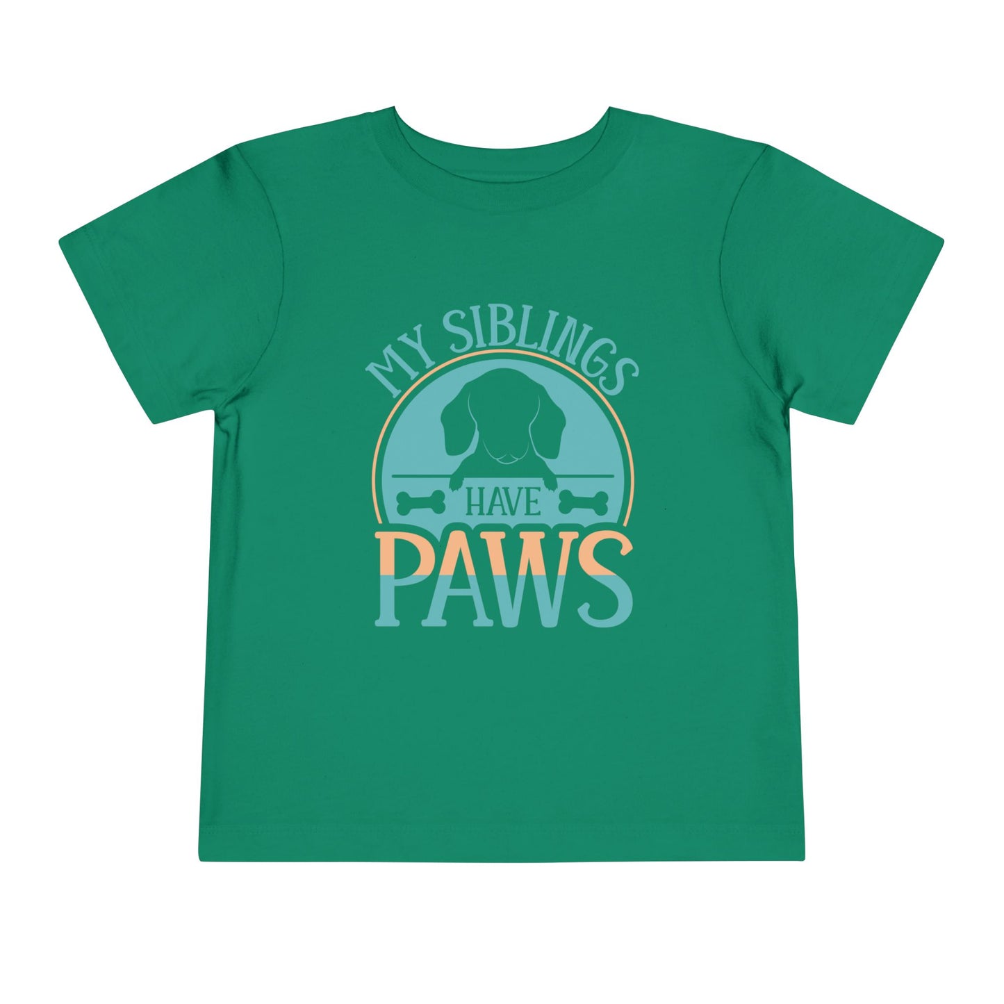 My Siblings Have Paws Toddler Tee - Cute Dog Lover Shirt