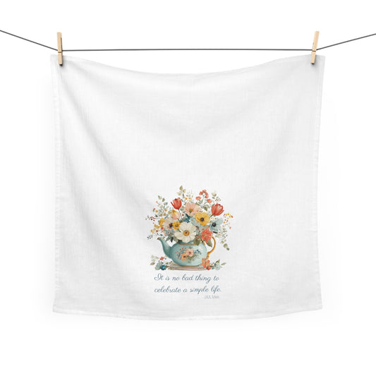 Cottagecore Teapot Tea Towel