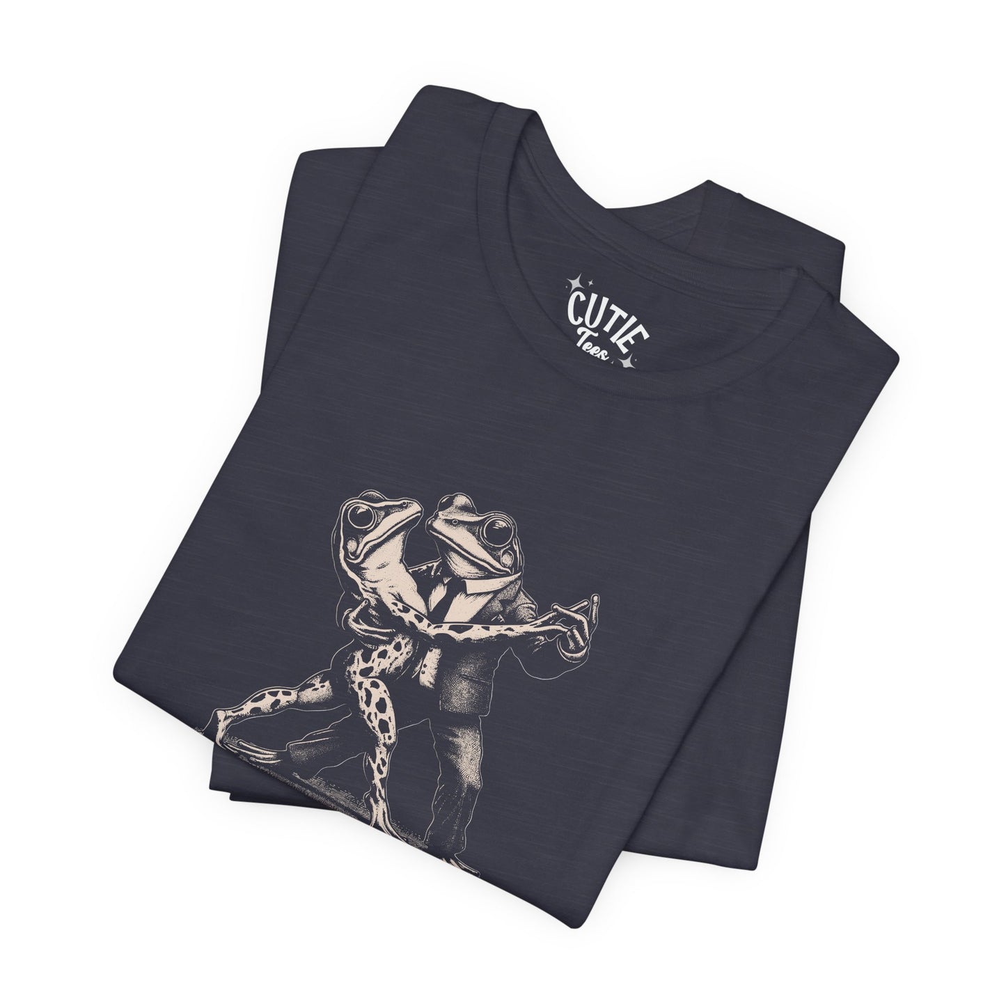 Frog Tango Graphic Tee, Casual Wear, Unisex Clothing, Unique Gift, Everyday Essentials, Perfect for Parties
