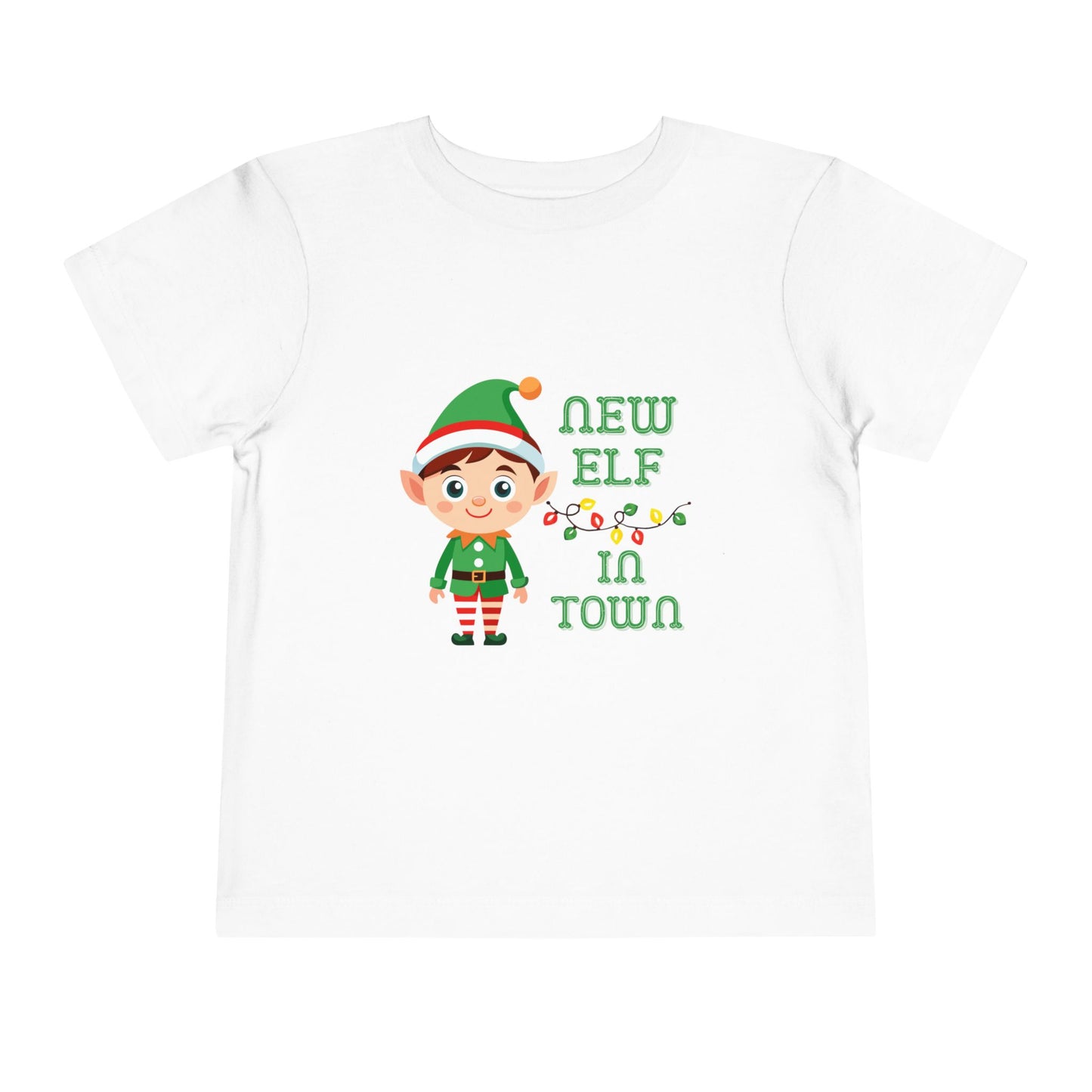 New Elf in Town Toddler T-shirt, Holiday Gift, Christmas Gift