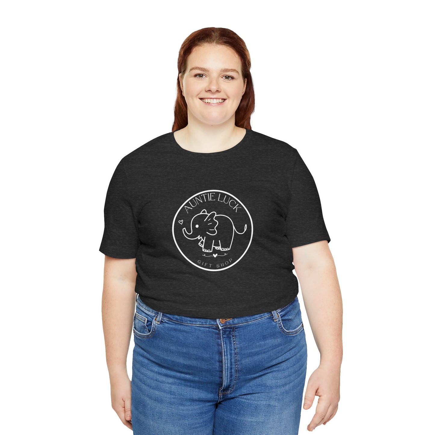 Signature Auntie Luck Gift Shop Logo Elephant Women's Tee