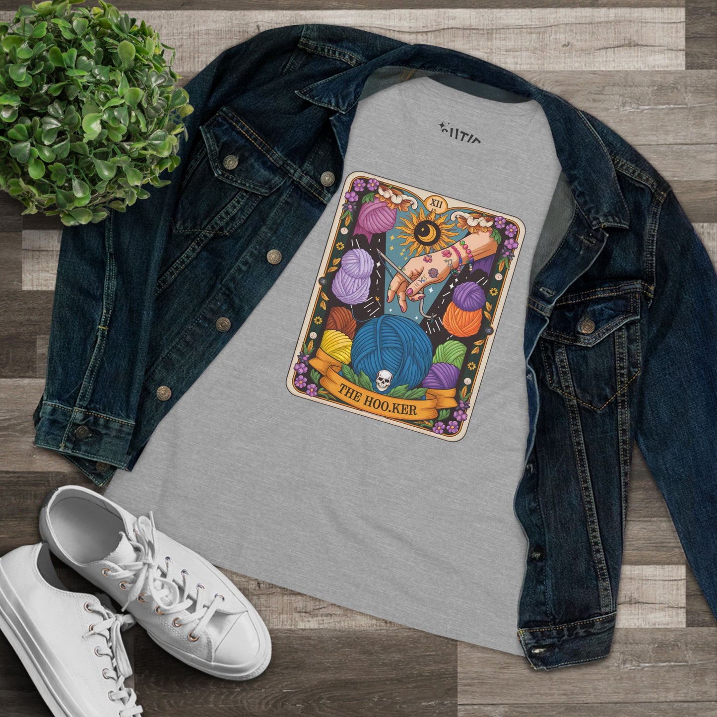 Crochet Tee - The Hooker Tarot Card Shirt