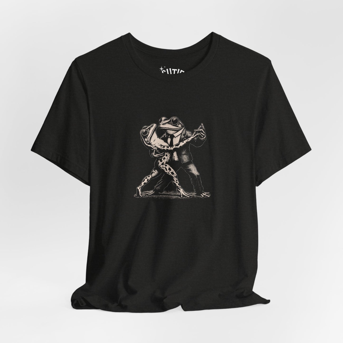 Frog Tango Graphic Tee, Casual Wear, Unisex Clothing, Unique Gift, Everyday Essentials, Perfect for Parties