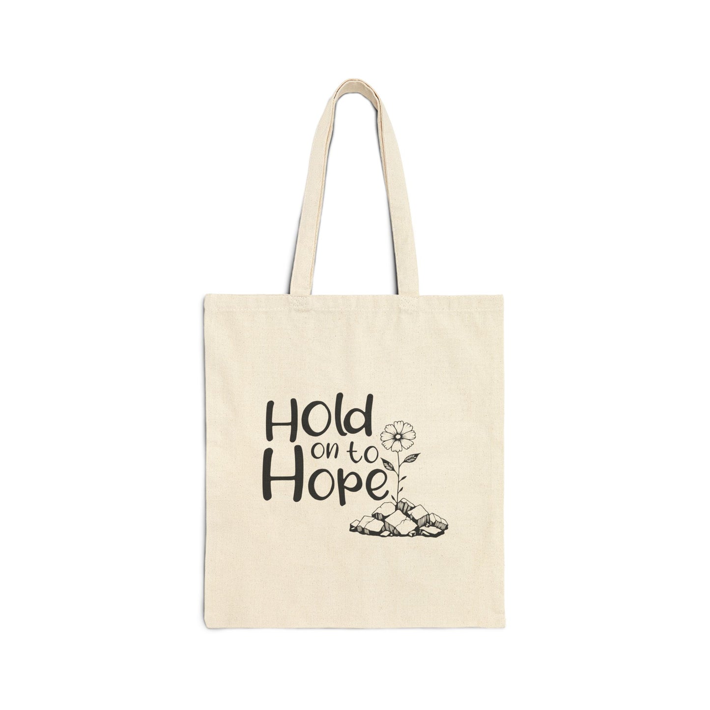 Hope Canvas Tote Bag - Motivational Inspirational Message
