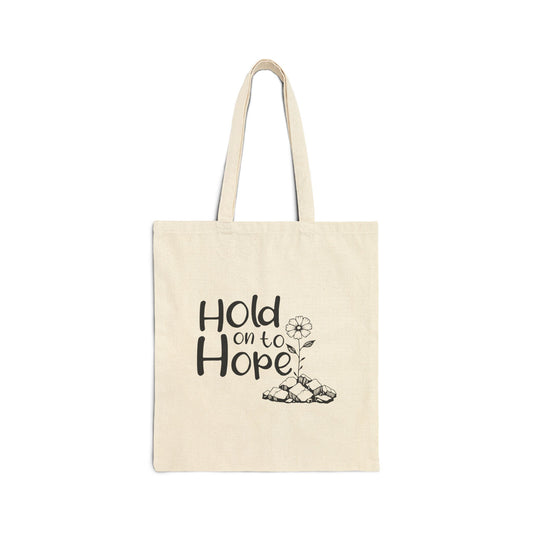 Hope Canvas Tote Bag - Motivational Inspirational Message