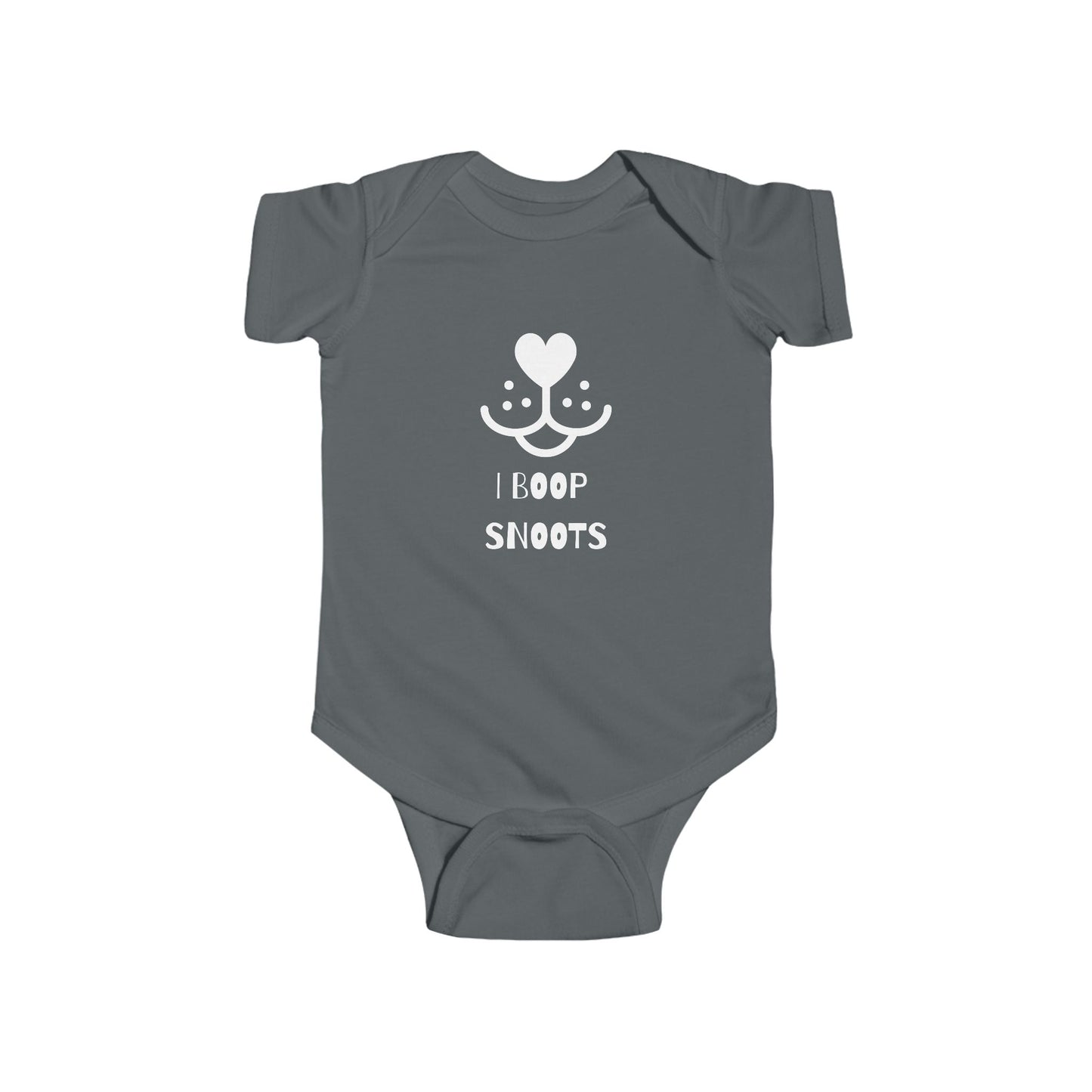 "I Boop Snoots" Cute Baby Bodysuit Design, Infant Clothing, Baby Shower Gift, Funny Baby Outfit, Newborn Gift, Animal Lover Apparel