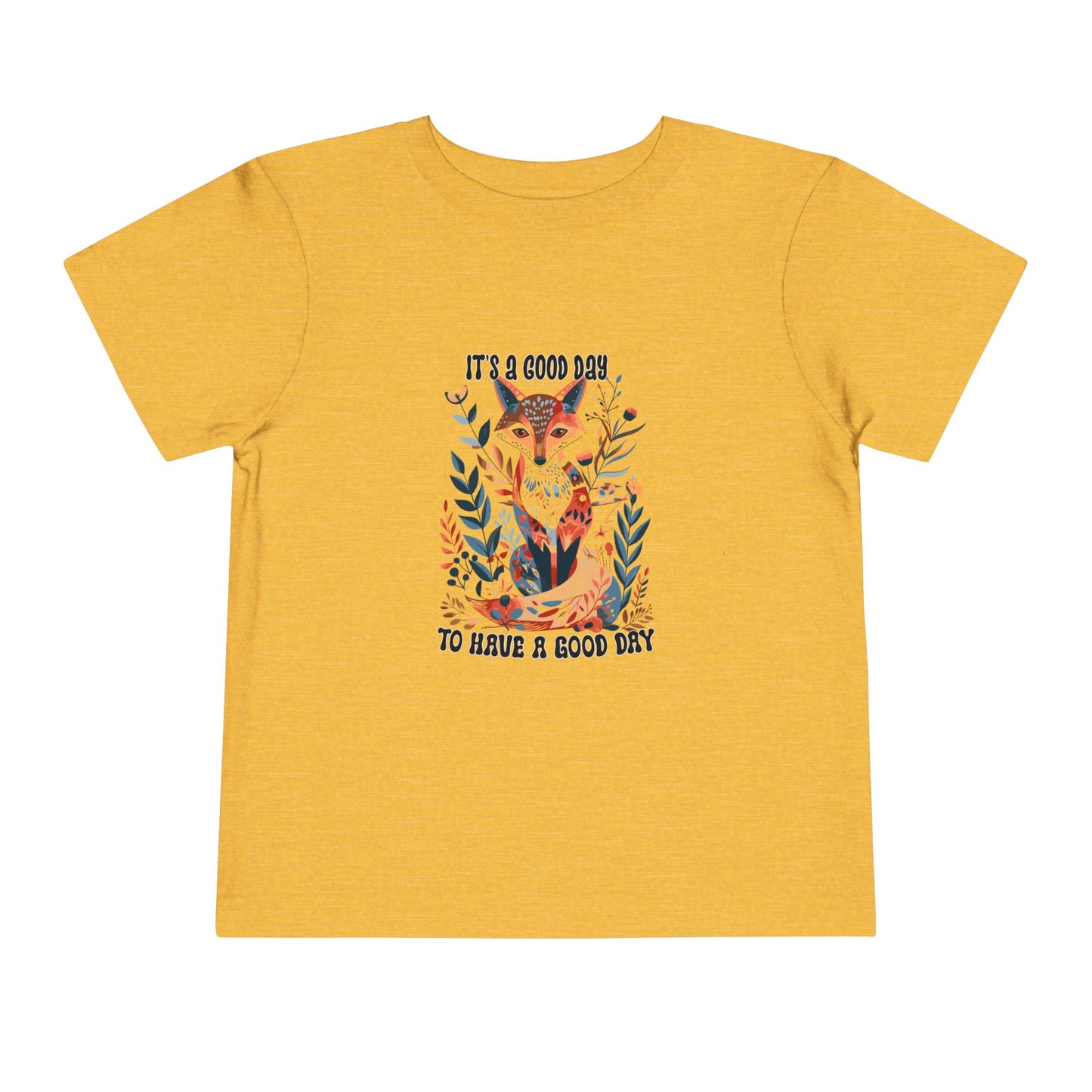 Boby Fox Boho Toddler Tee - 'It's a Good Day' Cute Animal Design, Kids Adventure Shirt, Toddler Gift, Playdate Outfit, Nature Lover Tee