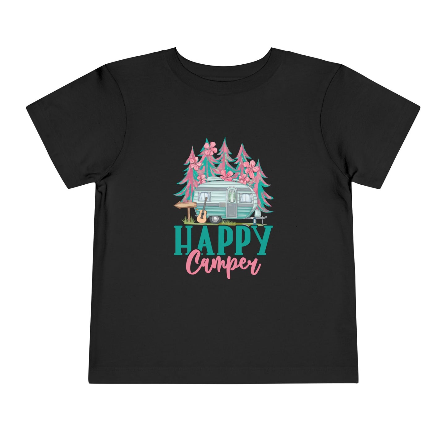 Happy Camper Toddler T-Shirt | Cute Camping Tee, Kids Outdoor Clothing, Summer Adventure Outfit, Gift for Little Explorers, Family