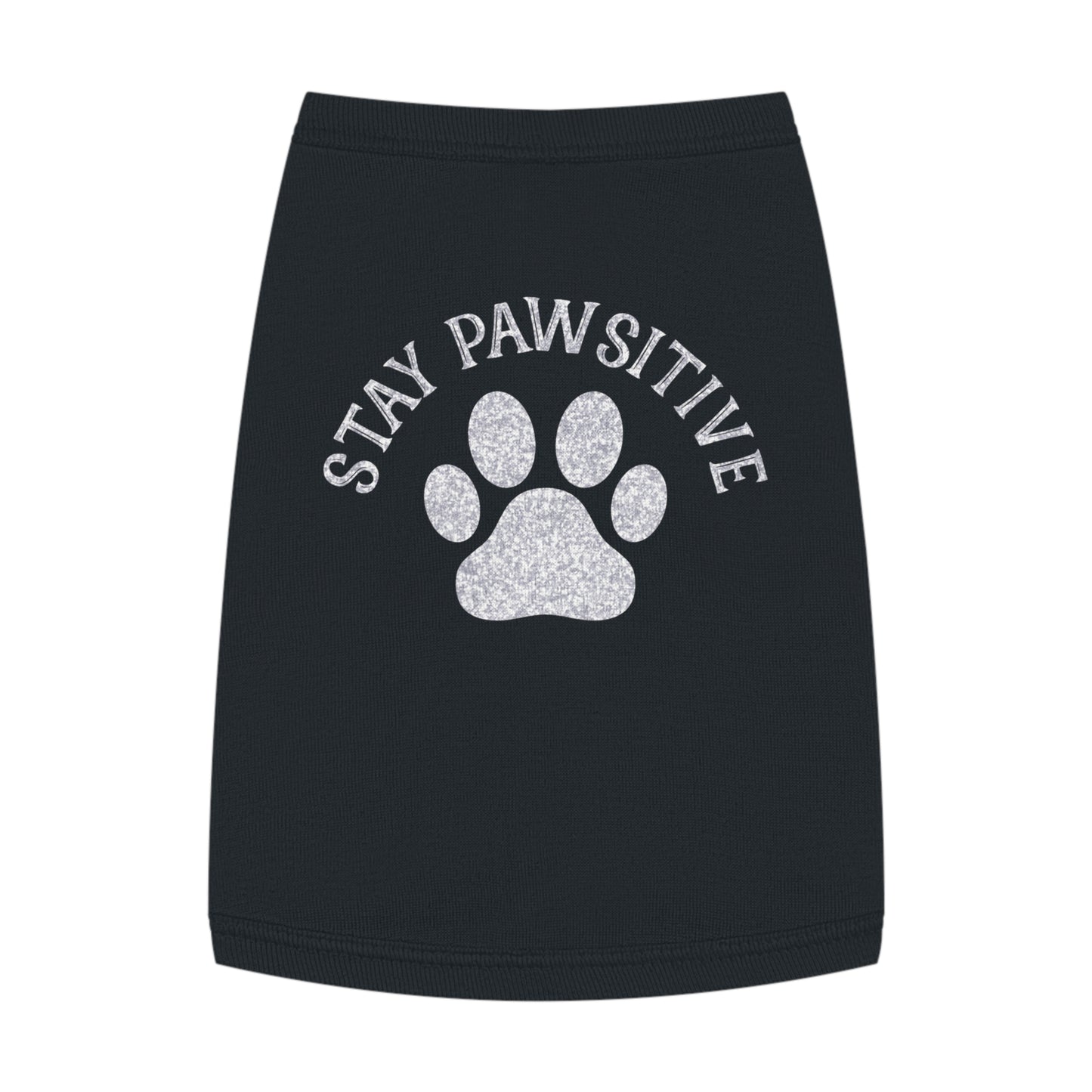 Stay Pawsitive Adorable Pet Tank Top, Cute Dog Apparel, Stay Pawsitive Shirt, Pet Clothing, Dog Lover Gift, Summer Pet Wear