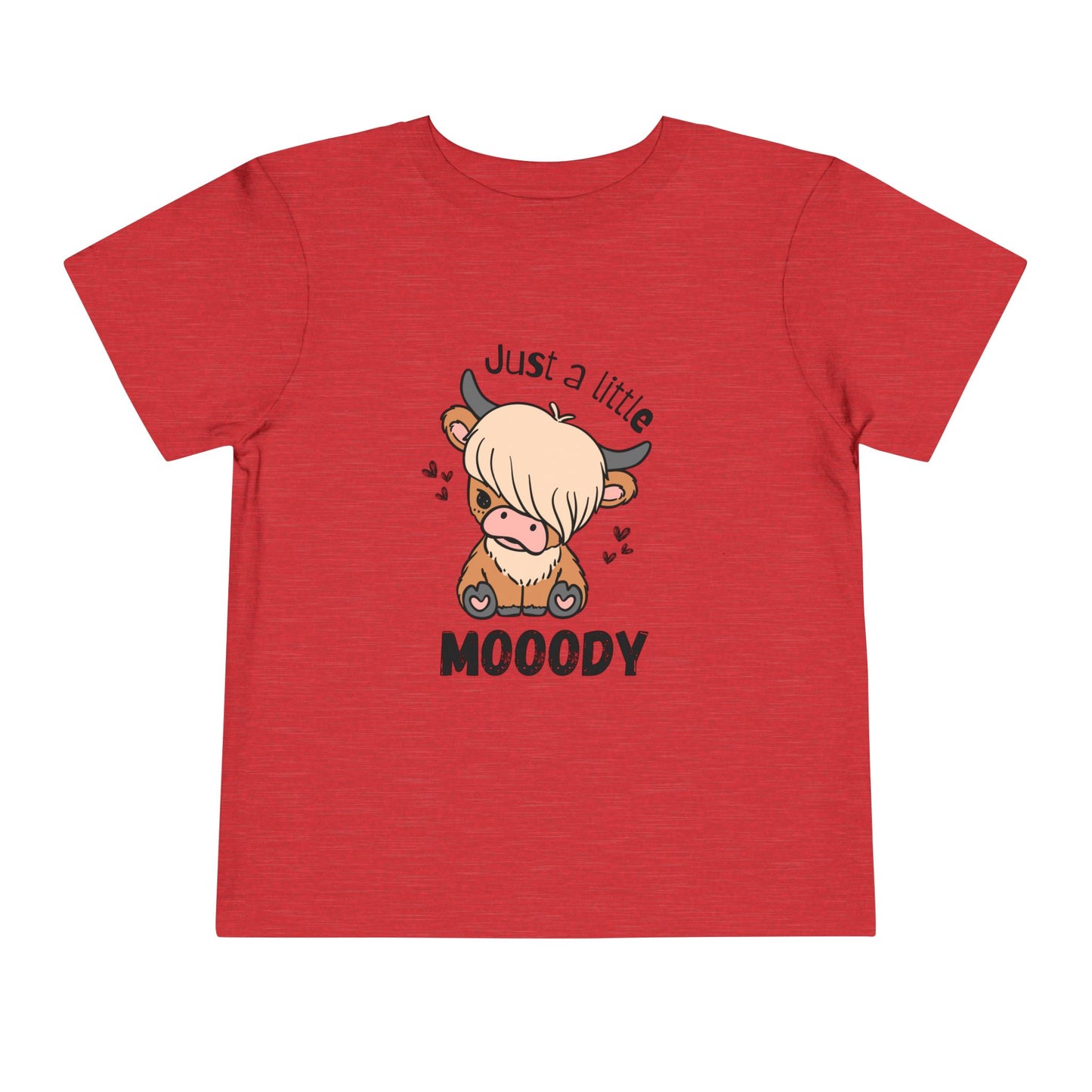 Emo Cow Toddler Tee - "Just a Little Mooody"
