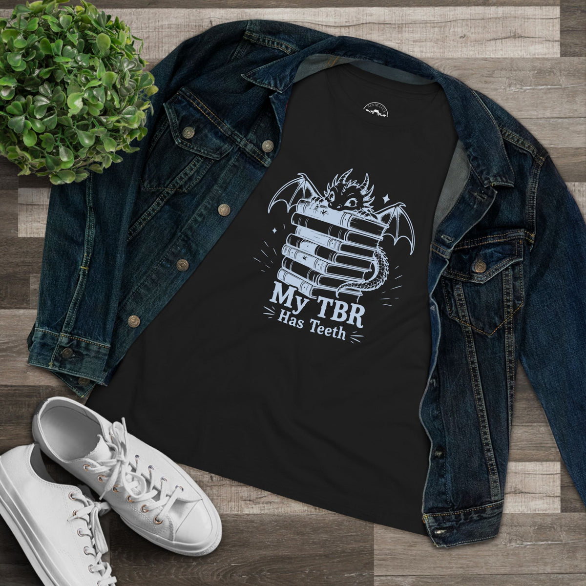 Book Dragon T‑Shirt — "My TBR Has Teeth" Graphic Tee for Readers