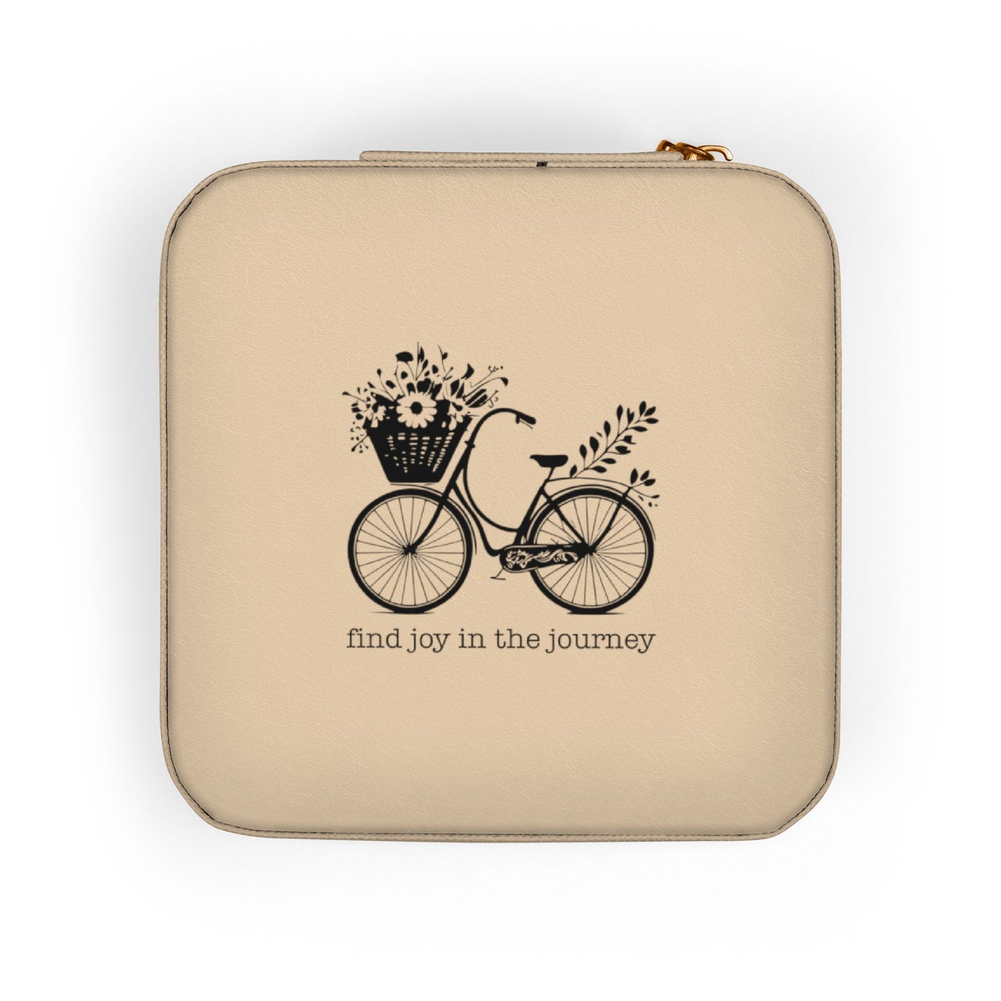 Bicycle Jewelry Travel Case, Find Joy in the Journey