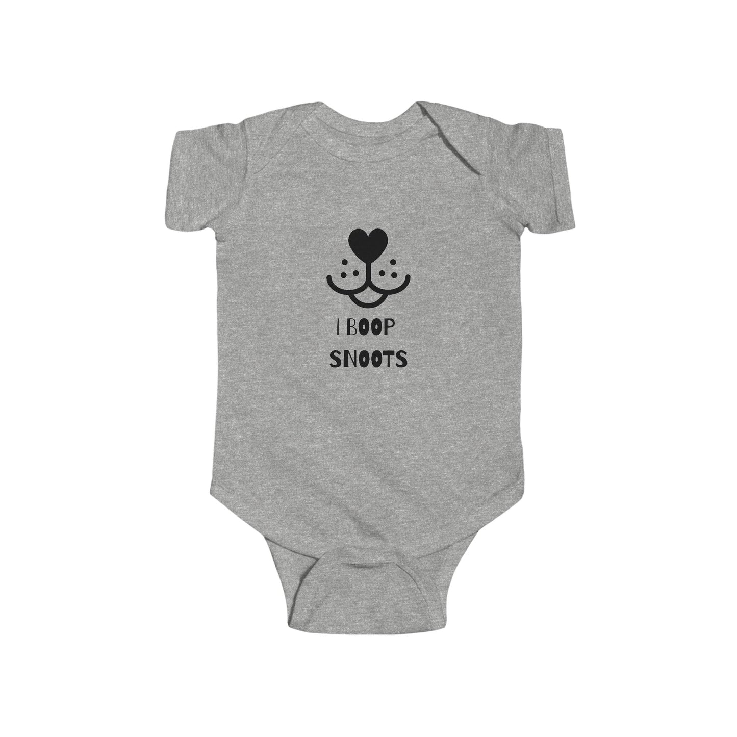 "I Boop Snoots" Cute Baby Bodysuit Design, Infant Clothing, Baby Shower Gift, Funny Baby Outfit, Newborn Gift, Animal Lover Apparel
