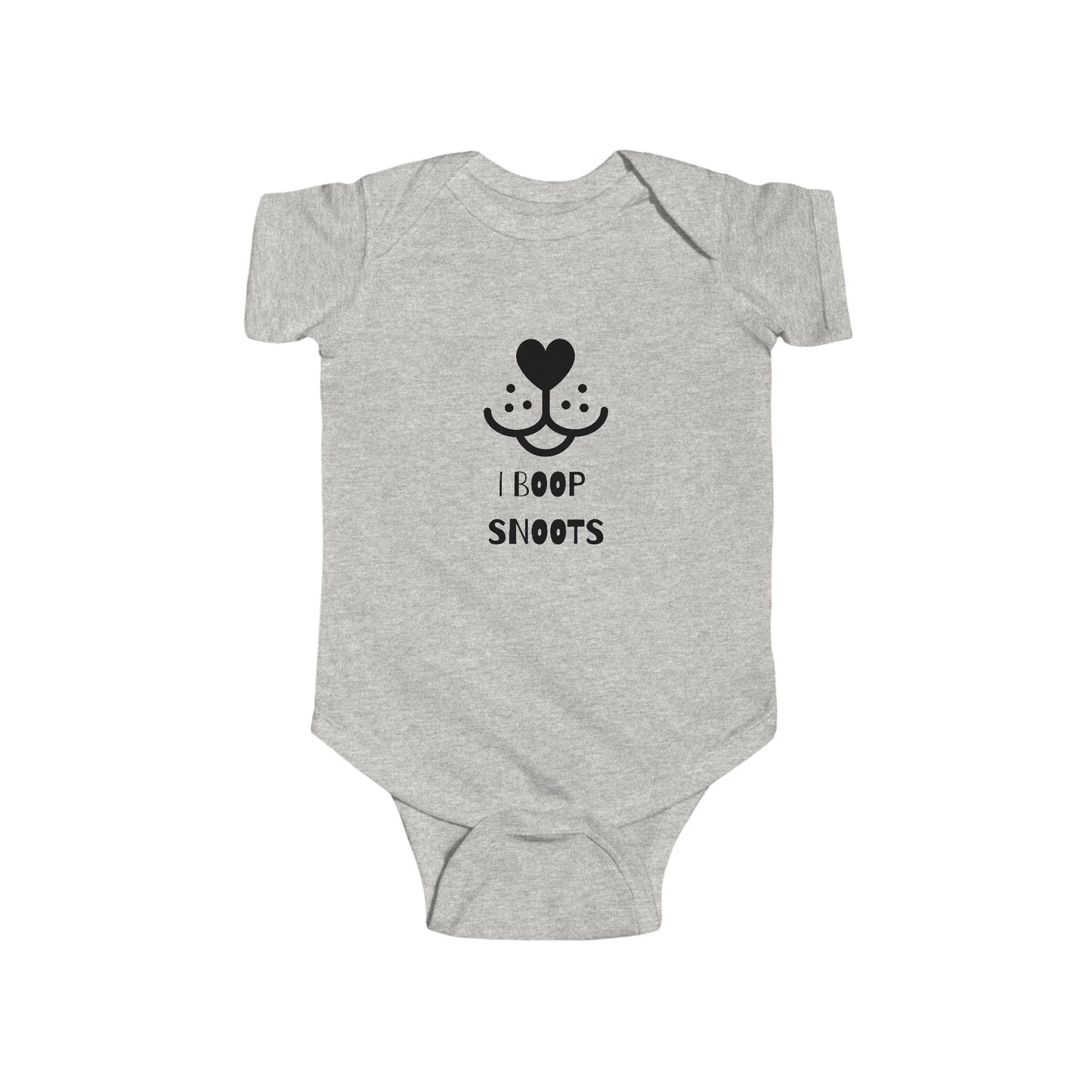 "I Boop Snoots" Cute Baby Bodysuit Design, Infant Clothing, Baby Shower Gift, Funny Baby Outfit, Newborn Gift, Animal Lover Apparel