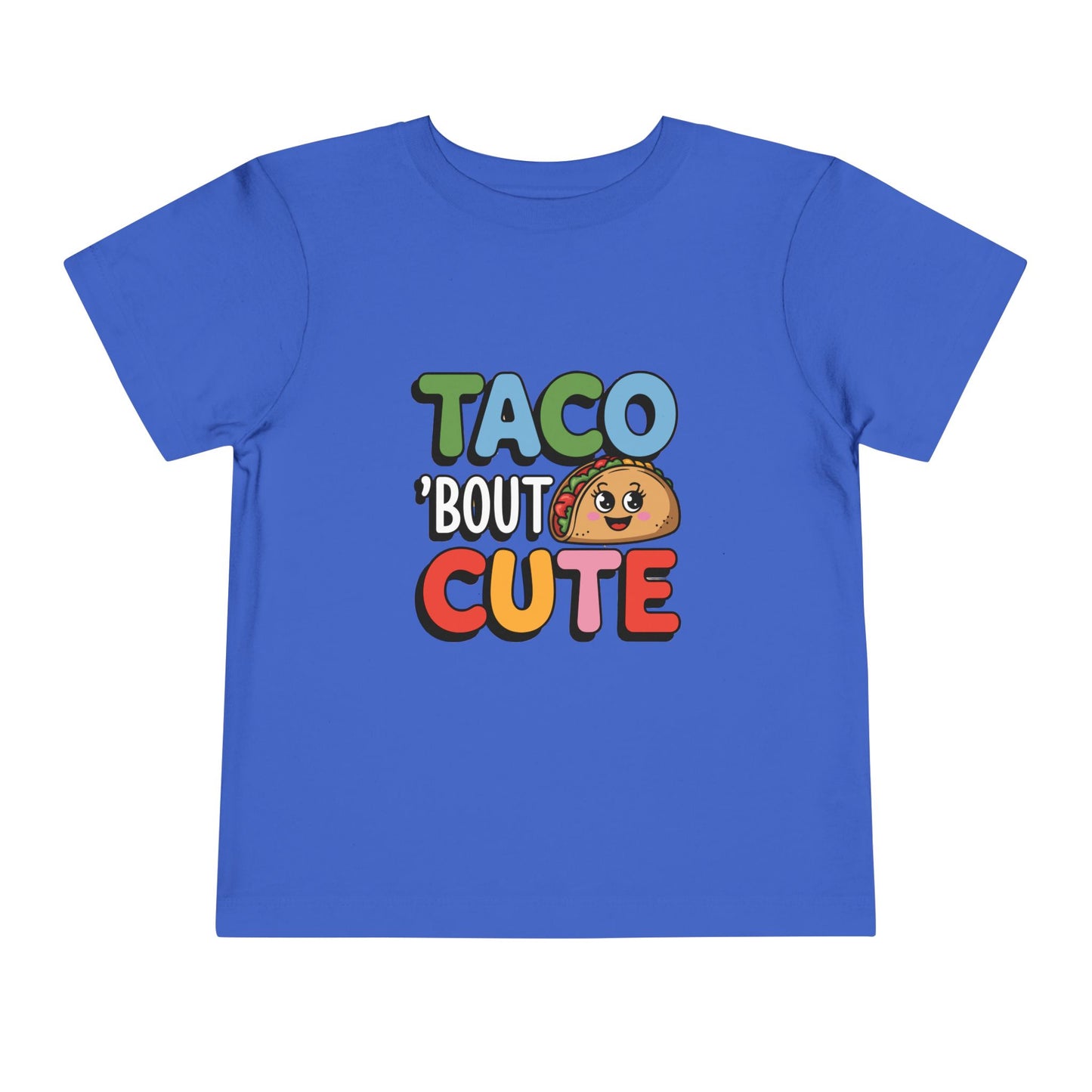 Taco 'Bout Cute Toddler Tee - Kawaii Taco Graphic