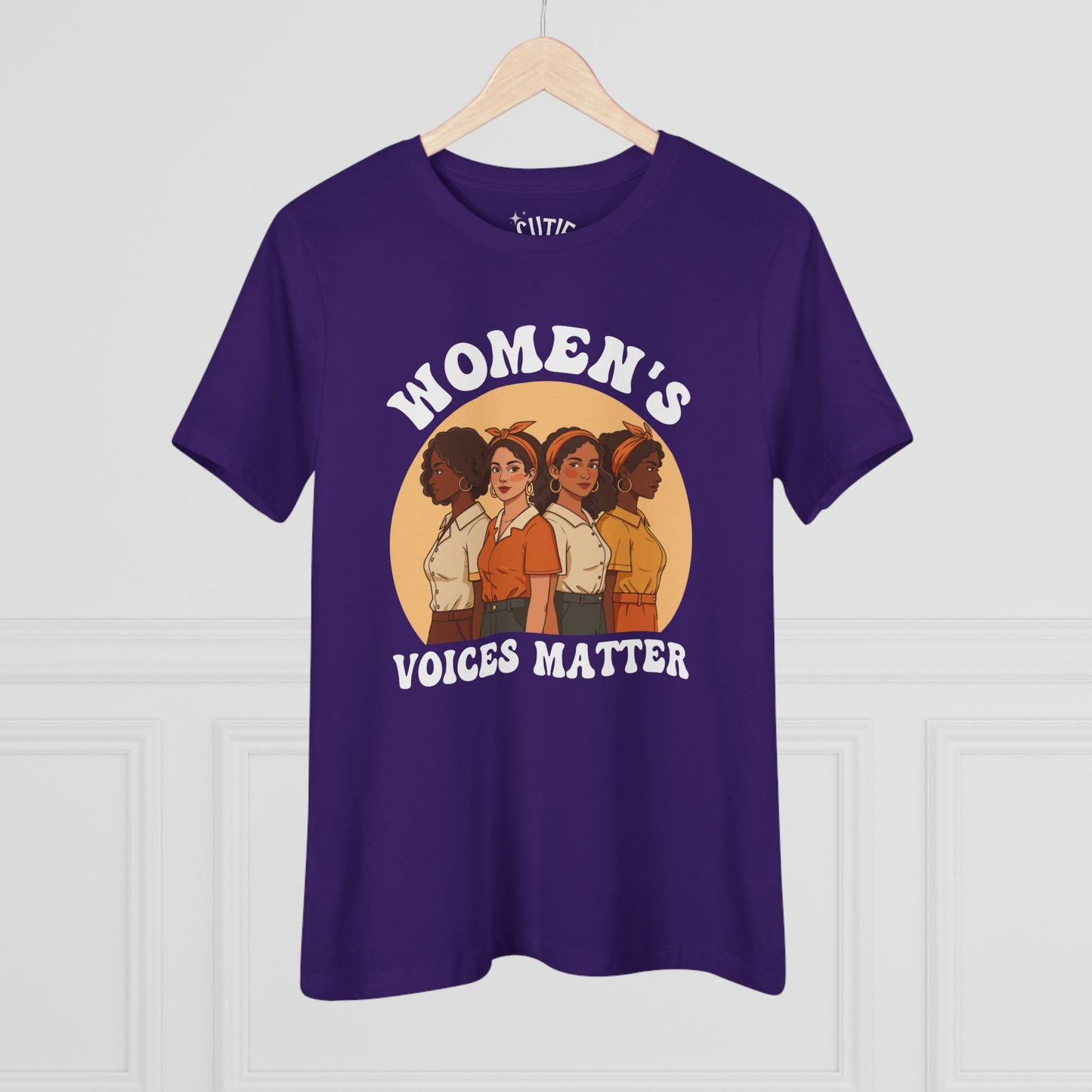 Women's Voices Matter Cotton Tee - Empowering Women, Feminist Shirt, Gift for Her, Casual Wear, Conscious Clothing, Social Justice Tee