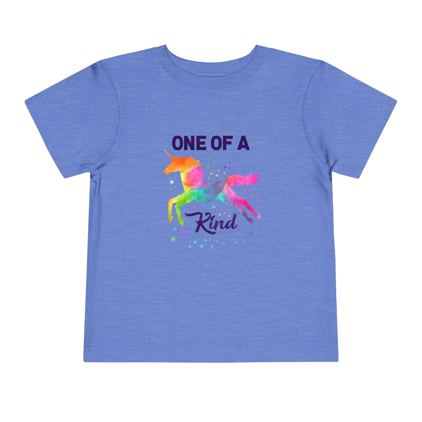 Unicorn Toddler Tee, One of a Kind, Cute Kids Shirt, Birthday Gift, Playwear, Rainbow Apparel