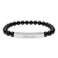 Receive Natural Stone Stretch Bar Bracelet — Engraved Mindfulness Manifesting Bead Bracelet