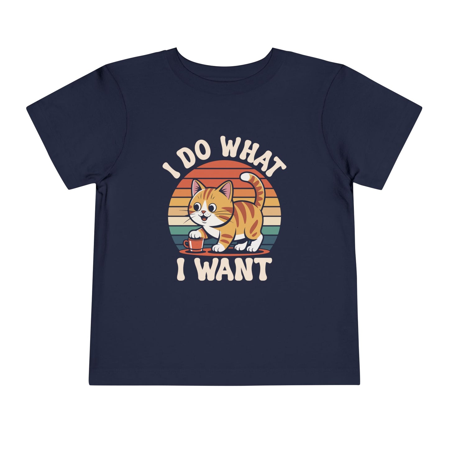 Cool Cat Toddler T-Shirt - "I Do What I Want" Cat Tee, Kids Birthday Gift, Cat Lover Apparel, Cool Toddler Shirt, Playful Kids Clothing
