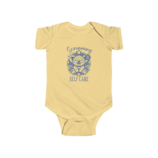 Screaming is Self Care Baby Bodysuit — Koala Onesie