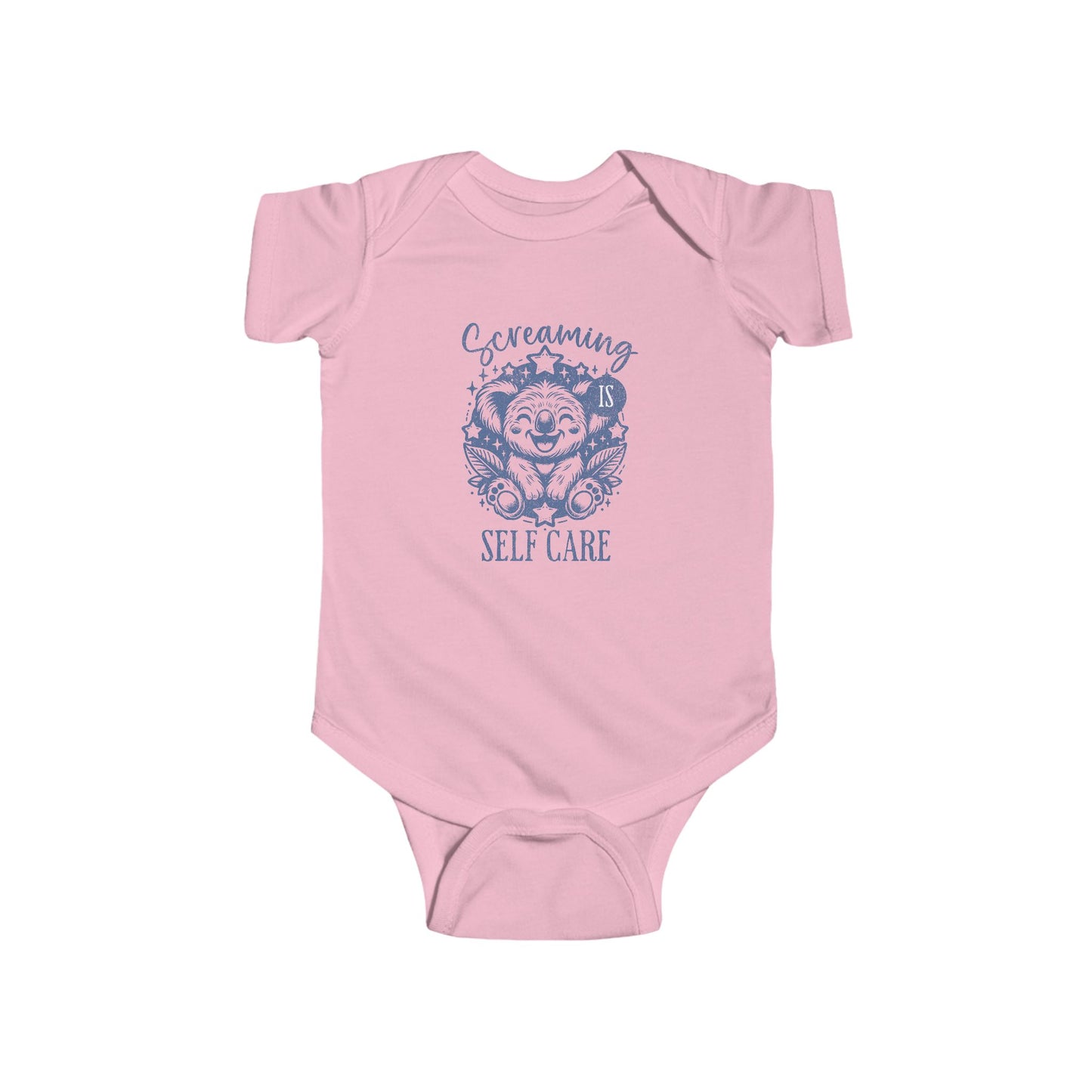 Screaming is Self Care Baby Bodysuit — Koala Onesie